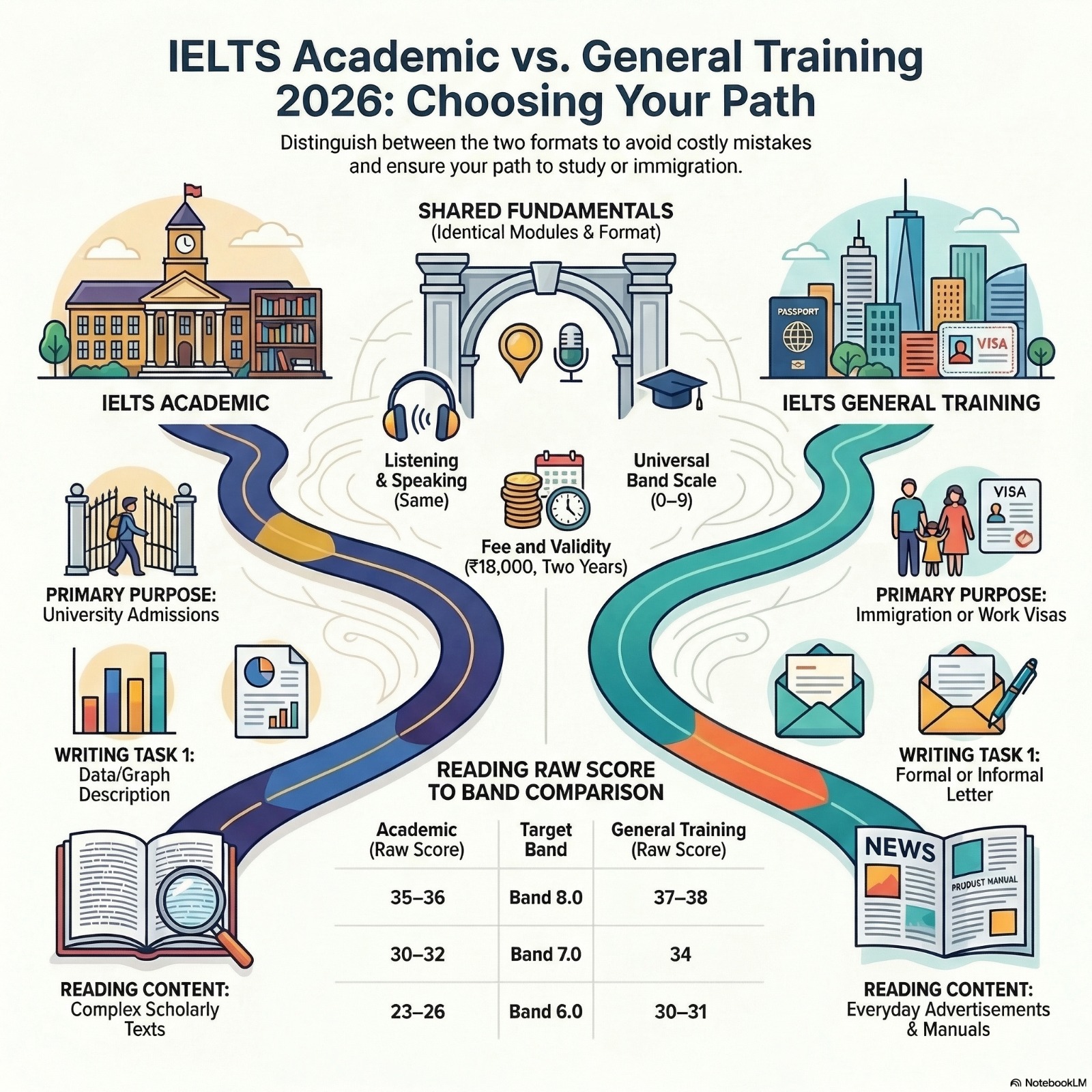 IELTS Academic vs General Training 2026 | Comparison | EEC | Enbee